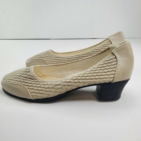 Stretch'n Form by Beacon Beige Women Comfort Shoes Size 8.5/9/10 New - Picture 6 of 10